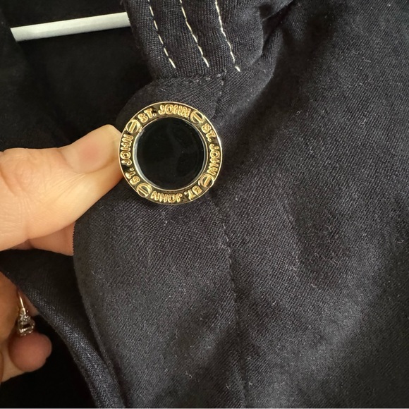 St. John Sport By Marie Gray Black Jacket Size Large - Picture 3 of 13